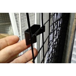 Кріплення для сітки, фіксатор торгової решітки (чорний)